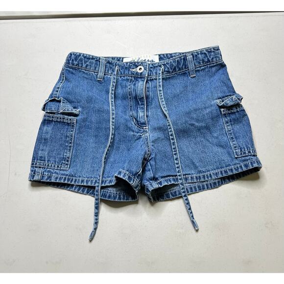 Vintage 90’s Express Blues shorts Y2K women size 3/4 Great condition Retro - Picture 1 of 9